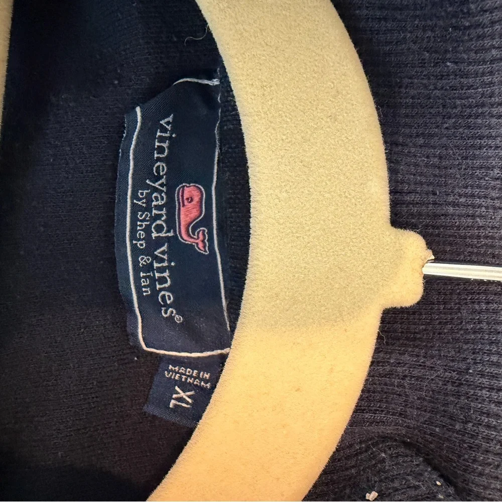 Vineyard Vines Navy Half-Zip Fleece Pullover